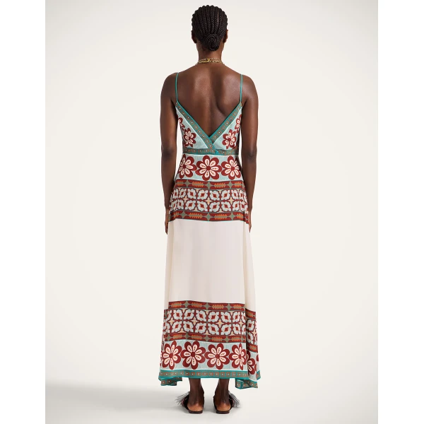 La Double J Turn Around Dress in Pagoda Placée Rust, view 3
