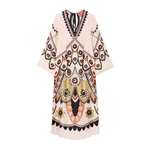 La Double J Twin Flame Dress in Plume Placée Ivory