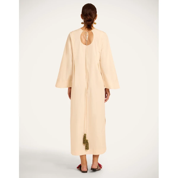 La Double J Twin Flame Dress in Solid Pale Pink, view 3