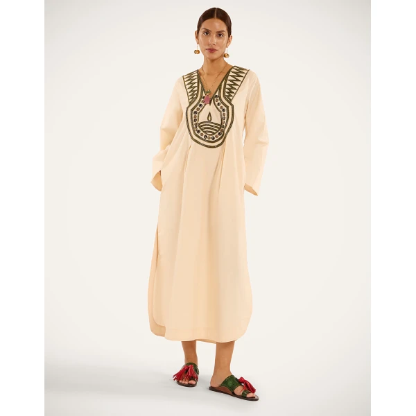 La Double J Twin Flame Dress in Solid Pale Pink, view 4