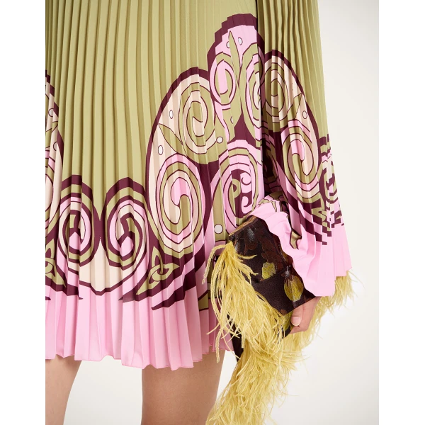 La Double J Twirling Tunic in Kells Swirl Placée Green, view 5