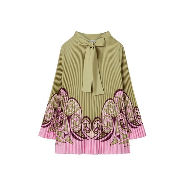 La Double J Twirling Tunic in Kells Swirl Placée Green
