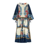 La Double J Vesta Dress in Lemuria Placée Blue