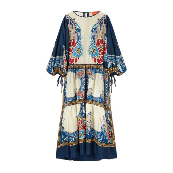 La Double J Vesta Dress in Lemuria Placée Blue