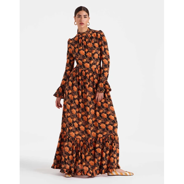 La Double J Visconti Dress in Morpheus Black, view 2
