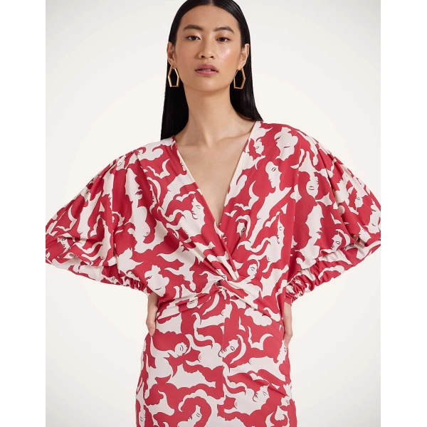 La Double J XX Dress in Mamma Red, view 6