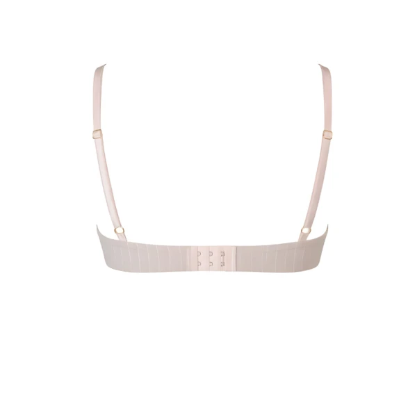 LaQuan Smith Pinstripe Bralette in Champagne, view 3