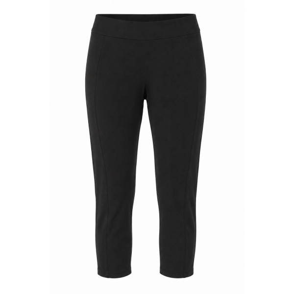 LaQuan Smith Solid Capri in Black