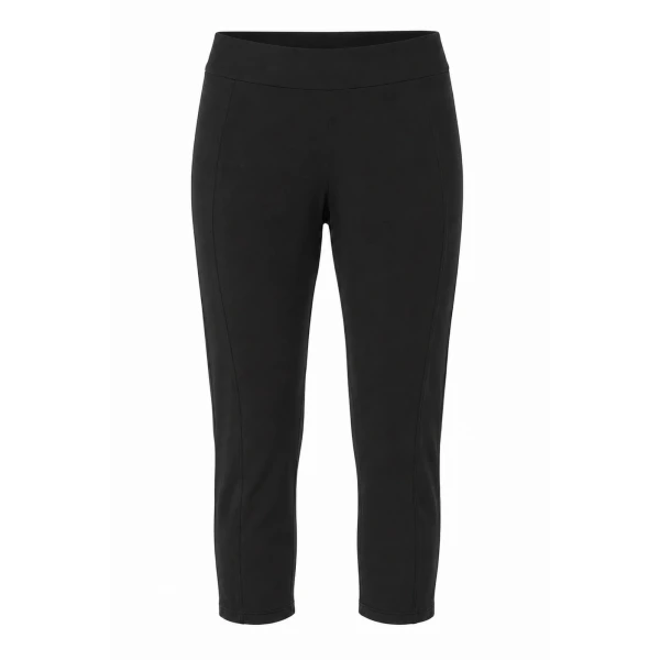 LaQuan Smith Solid Capri in Black