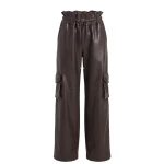 LaQuan Smith Utility Pant in Chocolate