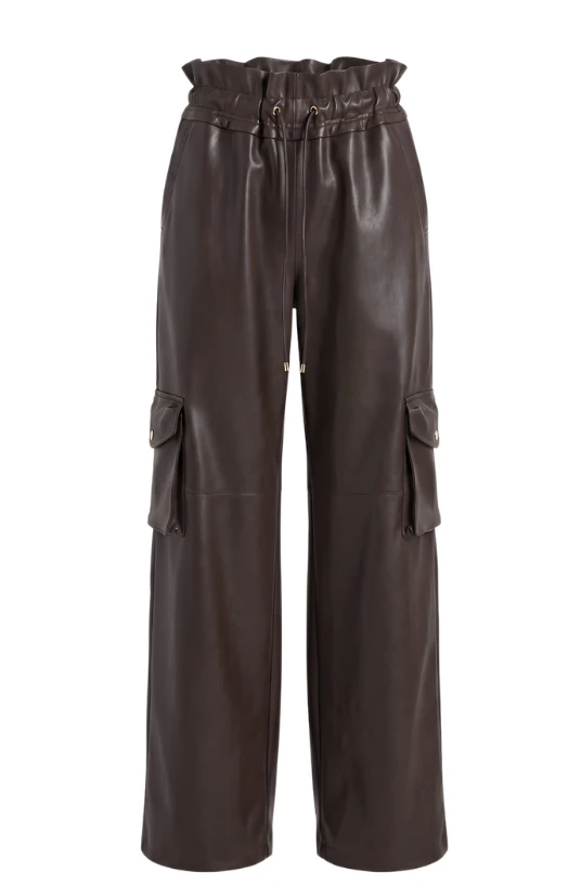 LaQuan Smith Utility Pant in Chocolate