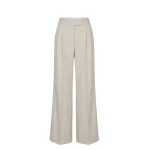 LaQuan Smith Wide Leg Pant in Champagne Pinstripe