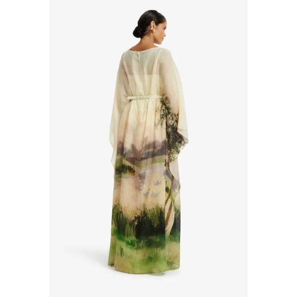 Leo Lin Willow Kaftan Maxi Dress in Serene Print, view 5