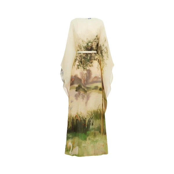 Leo Lin Willow Kaftan Maxi Dress in Serene Print
