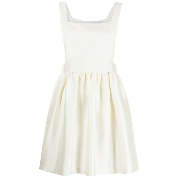 Macgraw Apron Dress in Ivory