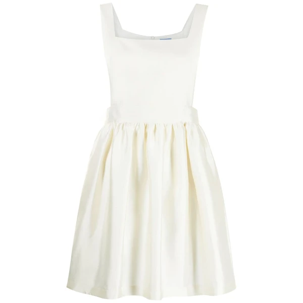 Macgraw Apron Dress in Ivory