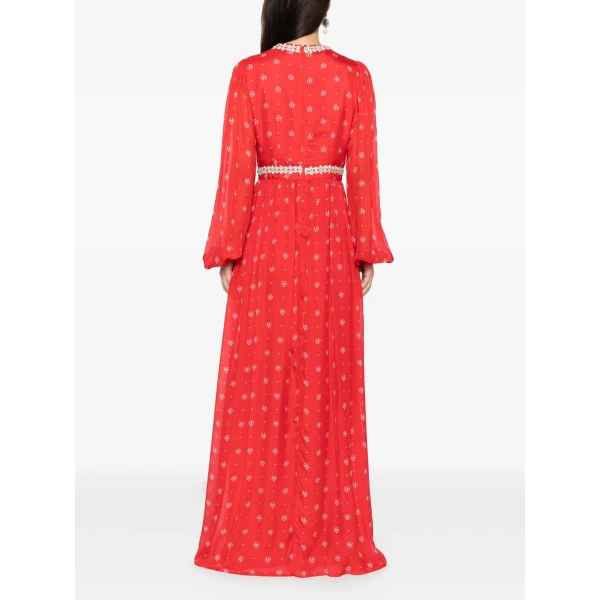Macgraw Baroque Dress in red floral, view 6
