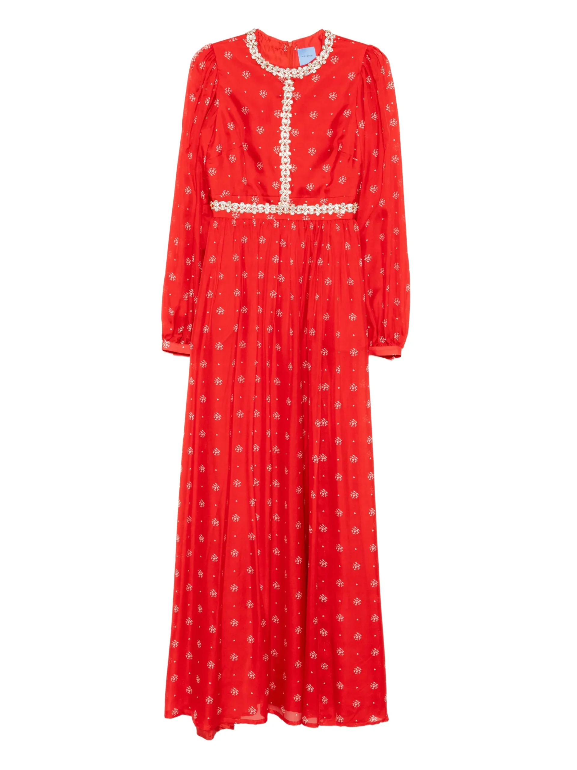 Macgraw Baroque Dress in red floral