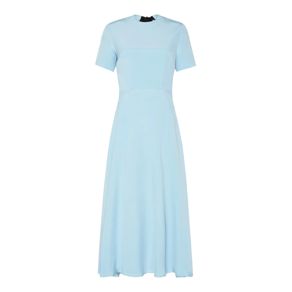 Macgraw Bow Tie Dress in Blue