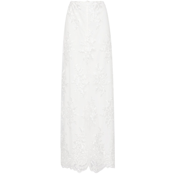 Macgraw Calligraphy Skirt in White Lace
