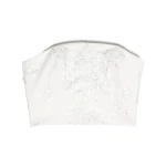 Macgraw Calligraphy Top in White Lace