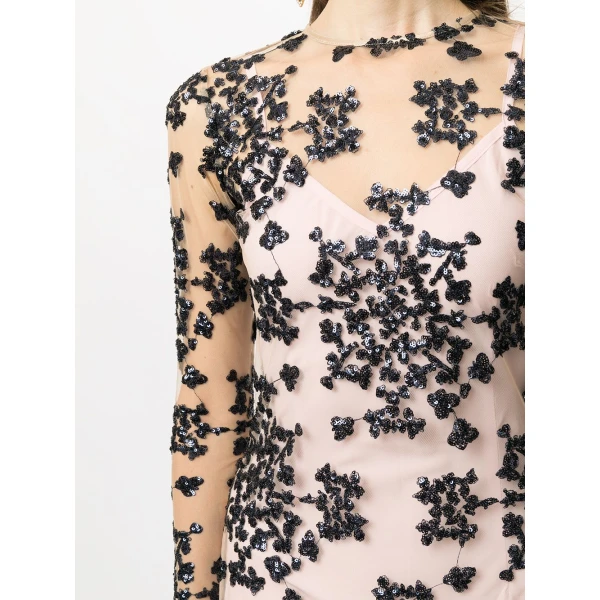 Macgraw Cavalleri Dress in navy sequin, view 6