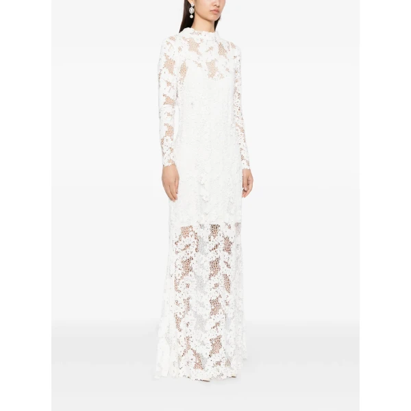 Macgraw Cavalleri Dress in white cotton lace, view 5