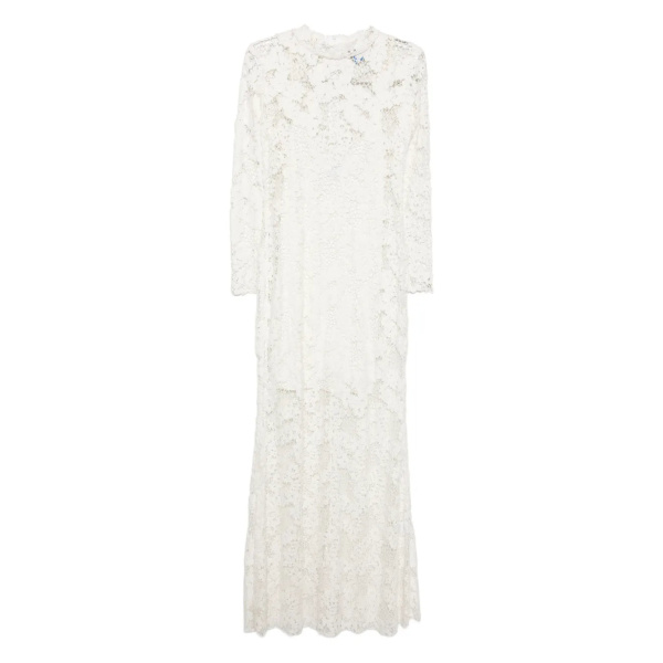 Macgraw Cavalleri Dress in white cotton lace