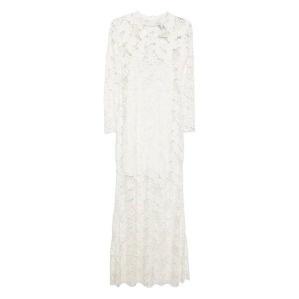 Macgraw Cavalleri Dress in white cotton lace