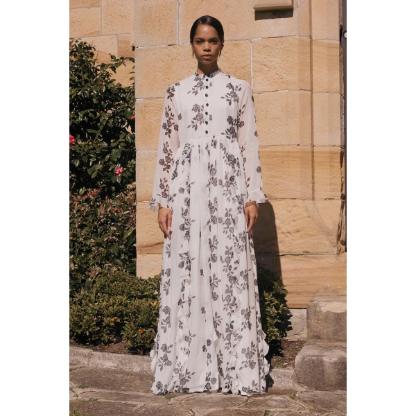 Macgraw Celestial Dress in Rose Print, view 2
