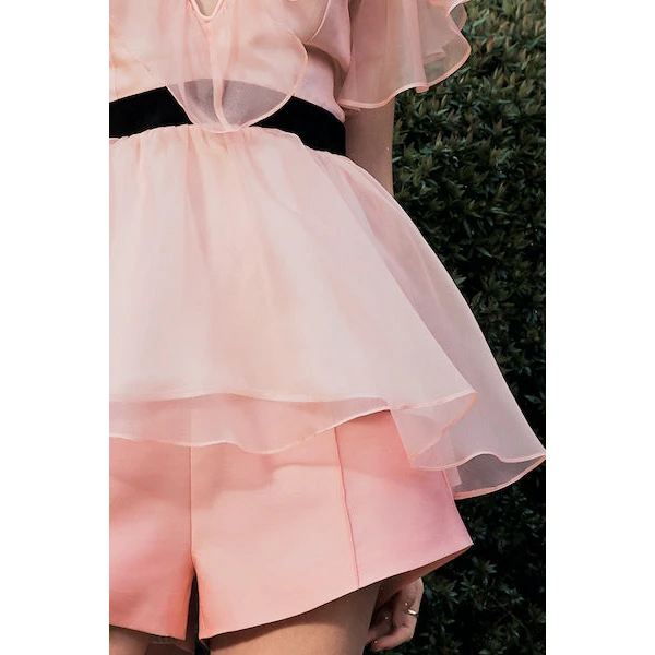 Macgraw Chandelier Top in Pink, view 6