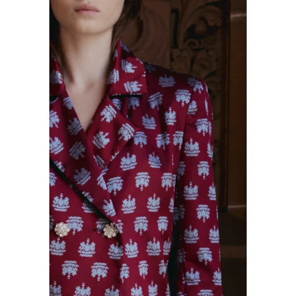 Macgraw Circa 72 Blazer in Maroon Crest, view 4