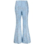 Macgraw Circa 72 Trouser in blue floral jacquard