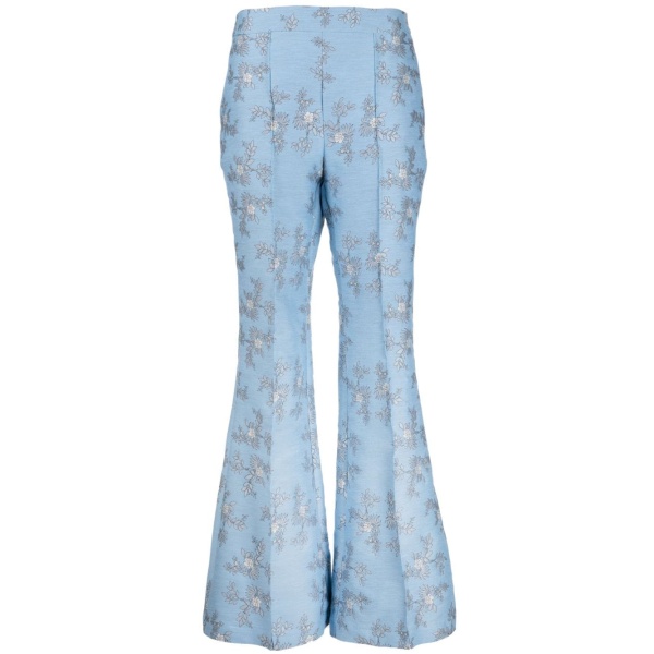 Macgraw Circa 72 Trouser in blue floral jacquard