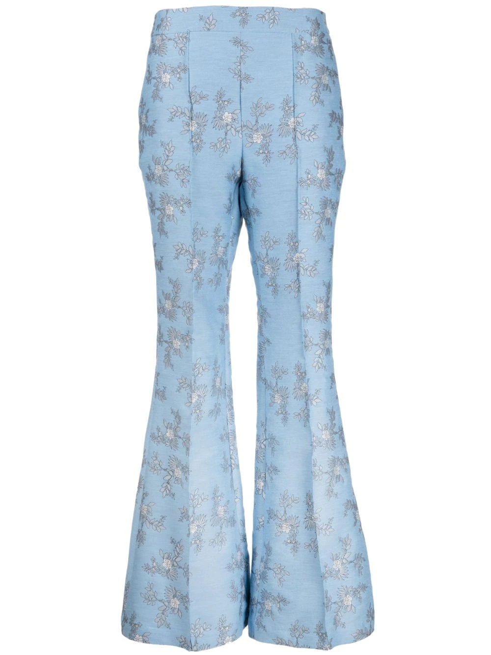 Macgraw Circa 72 Trouser in blue floral jacquard