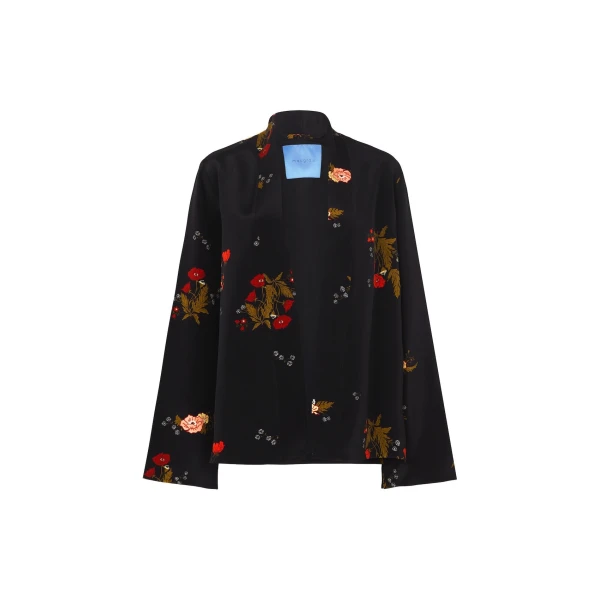 Macgraw Cognac Robe in Black