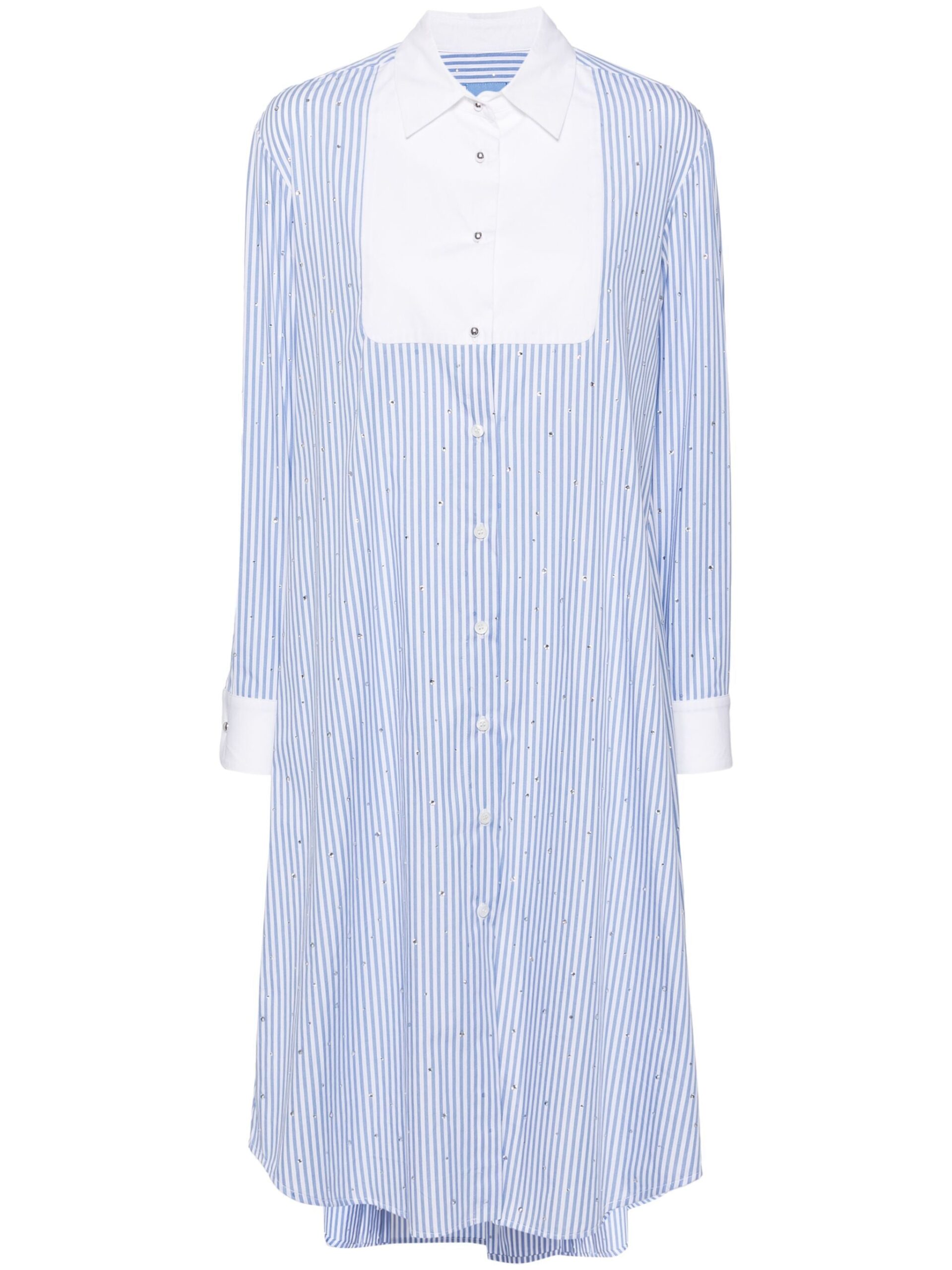 Macgraw Collegiate Dress in Blue and white stripe