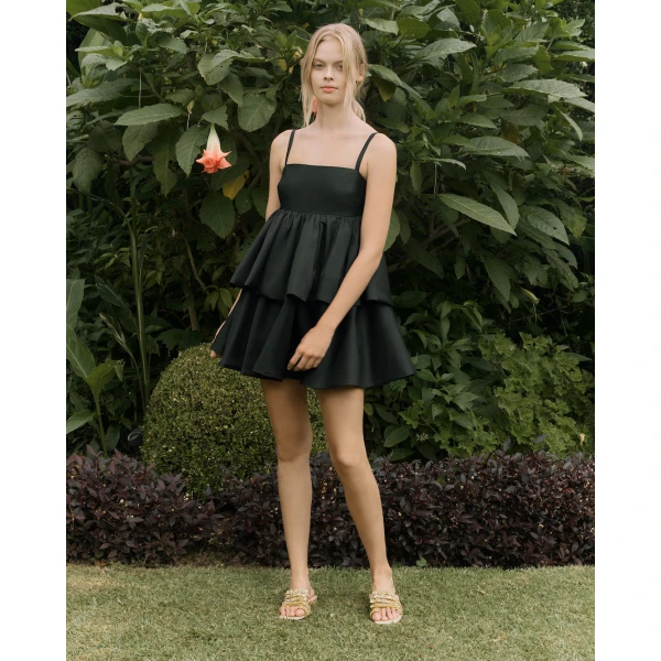 Macgraw Conversation Dress in Black, view 6