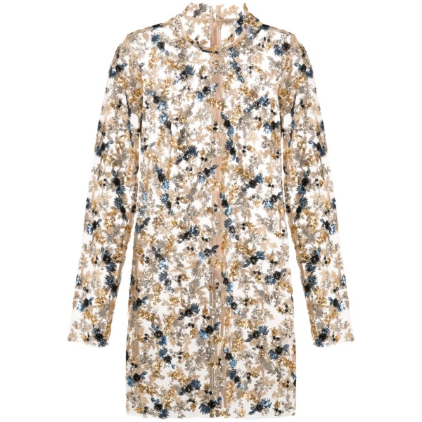 Macgraw Daisy Chain Dress in blue and gold floral