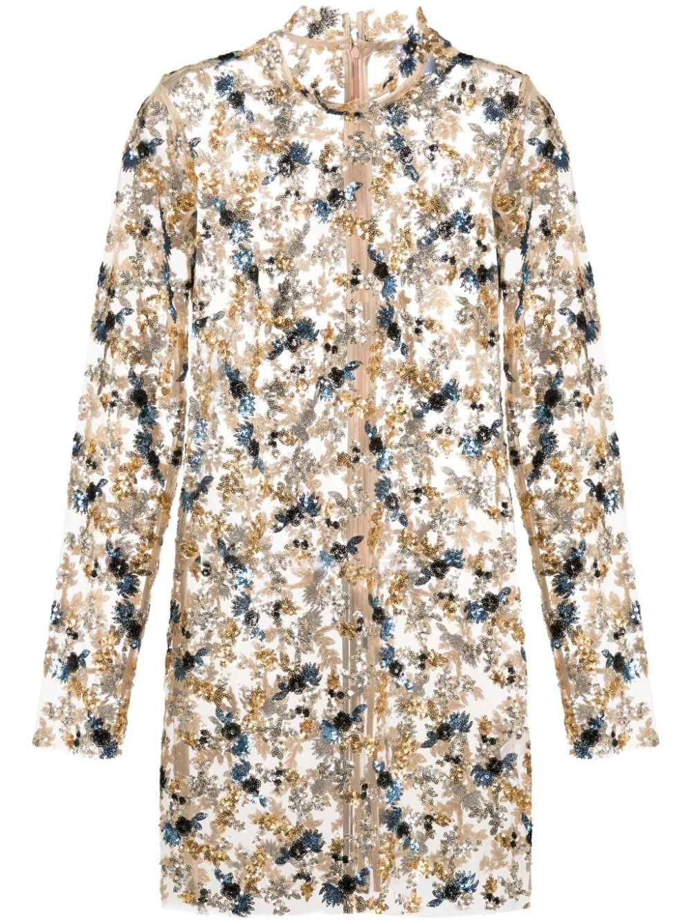 Macgraw Daisy Chain Dress in blue and gold floral