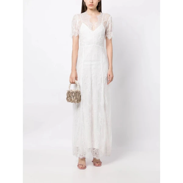 Macgraw Endora White lace Dress, view 6