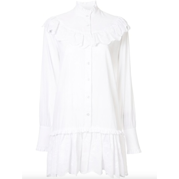 Macgraw Fable Cotton Dress in White