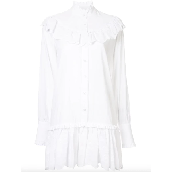 Macgraw Fable Cotton Dress in White