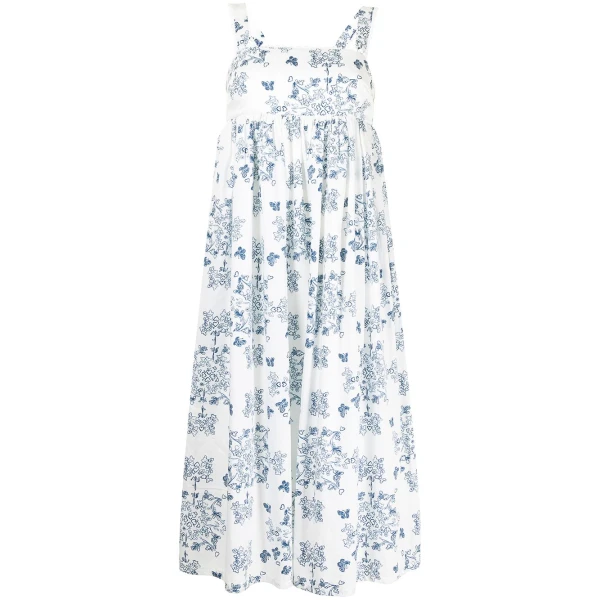 Macgraw Florence Dress in Porcelain print