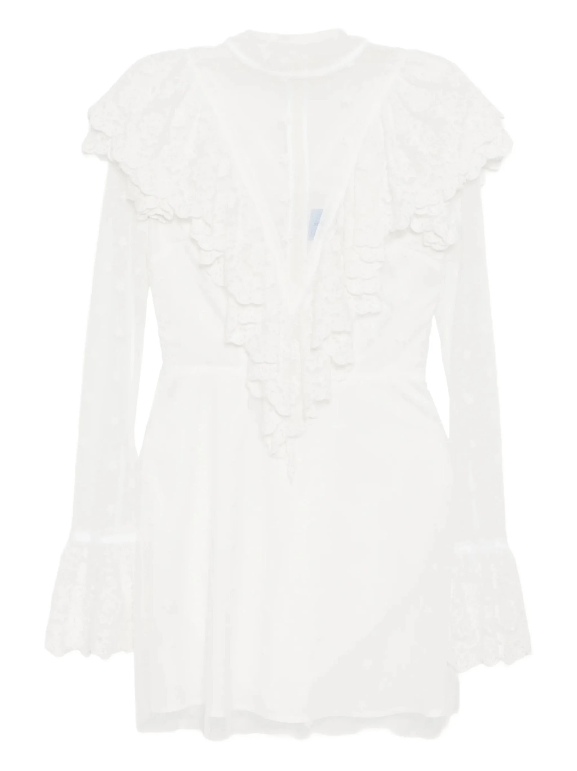 Macgraw Friday Mini Dress in Ivory Tulle lace