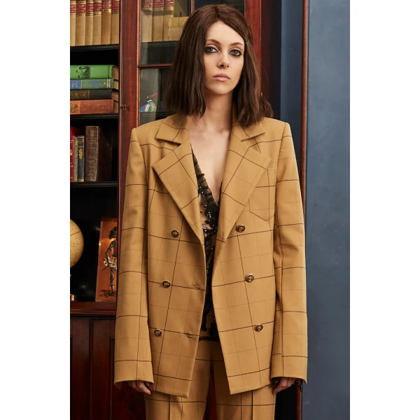 Macgraw Genius Blazer in Camel Check, view 3