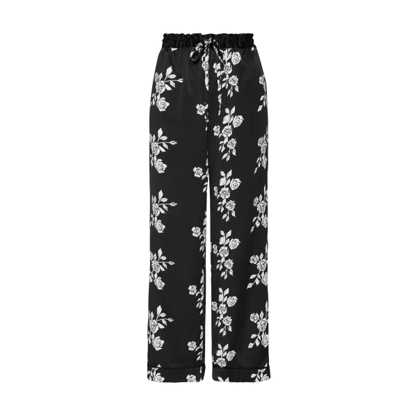 Macgraw ‘He loves me’ PJ set in Black Rose, view 5