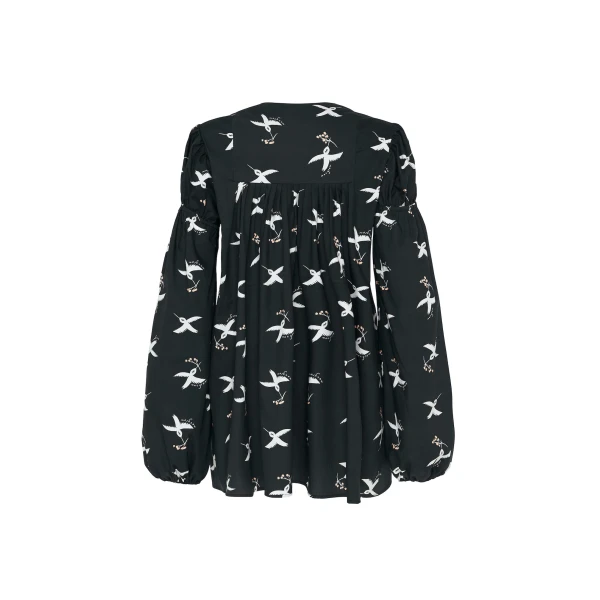 Macgraw Hibernation Top in Bird Print, view 4