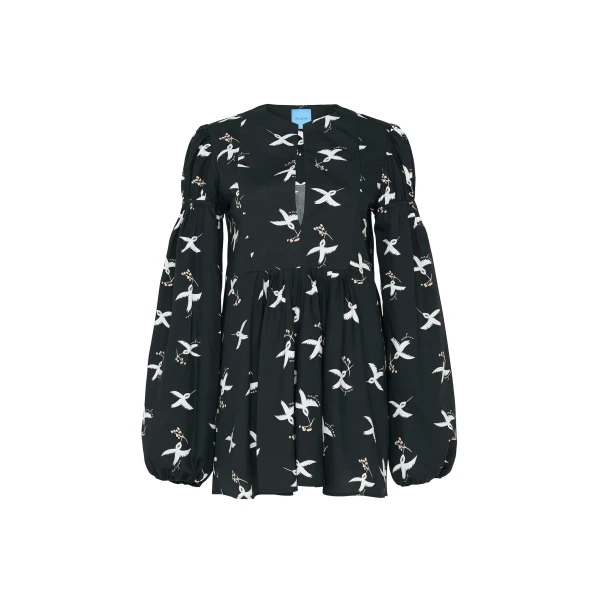 Macgraw Hibernation Top in Bird Print