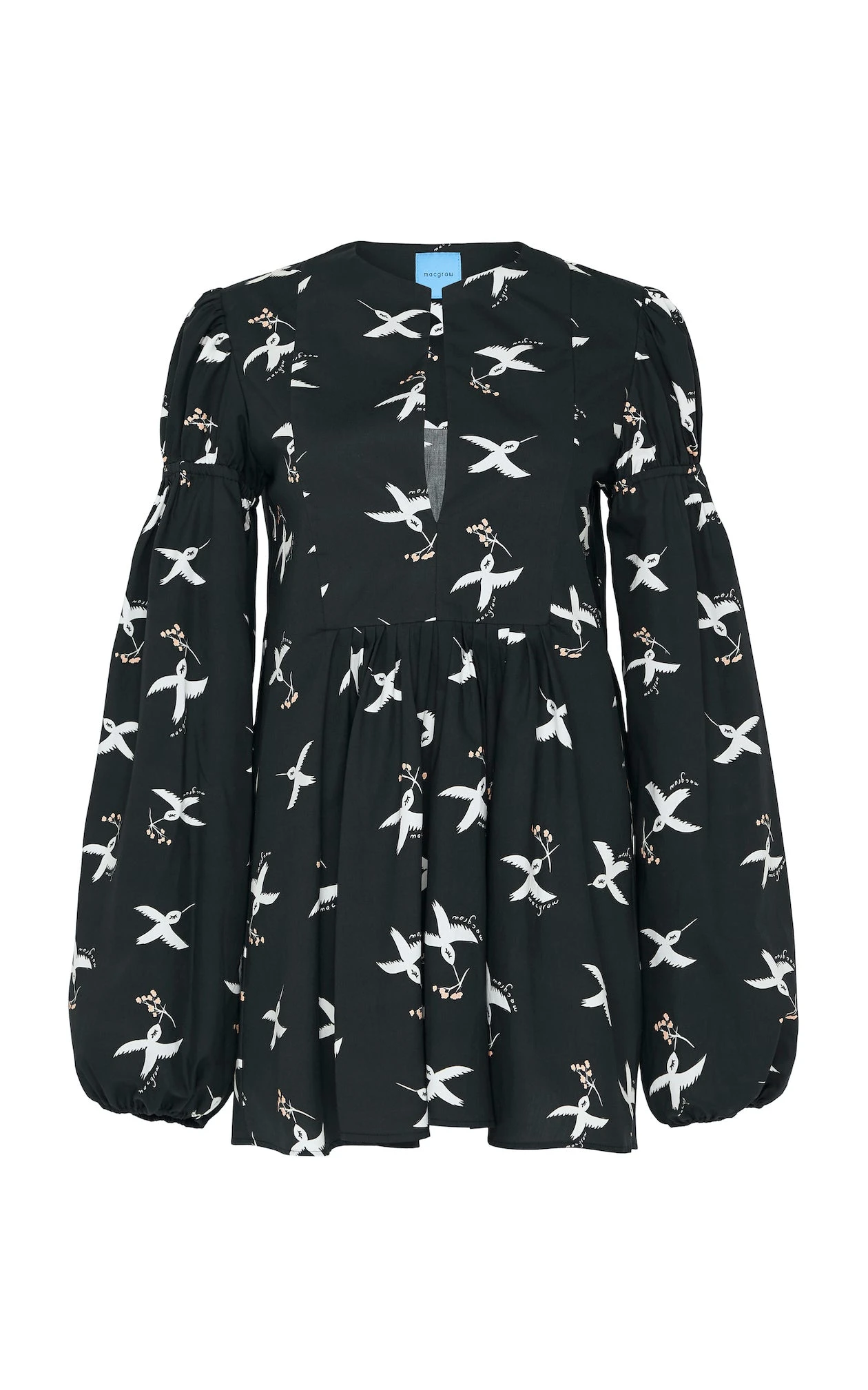 Macgraw Hibernation Top in Bird Print